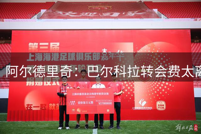 阿尔德里奇：巴尔科拉转会费太离谱，再过10年就有人5亿转会